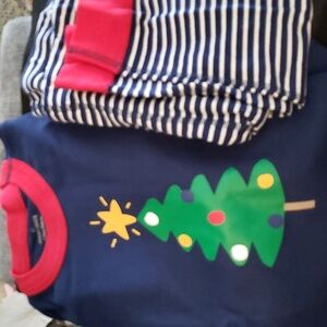 Moon and Back by Hannah Anderson Organic Cotton Christmas 2PC PJ'S Size 12